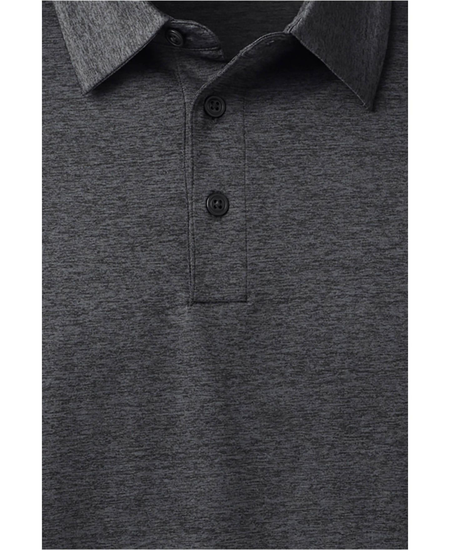 Мужское поло Lands' End Rapid Dry Space Dye Polo Shirt, цвет: Чёрный космический — фото 4