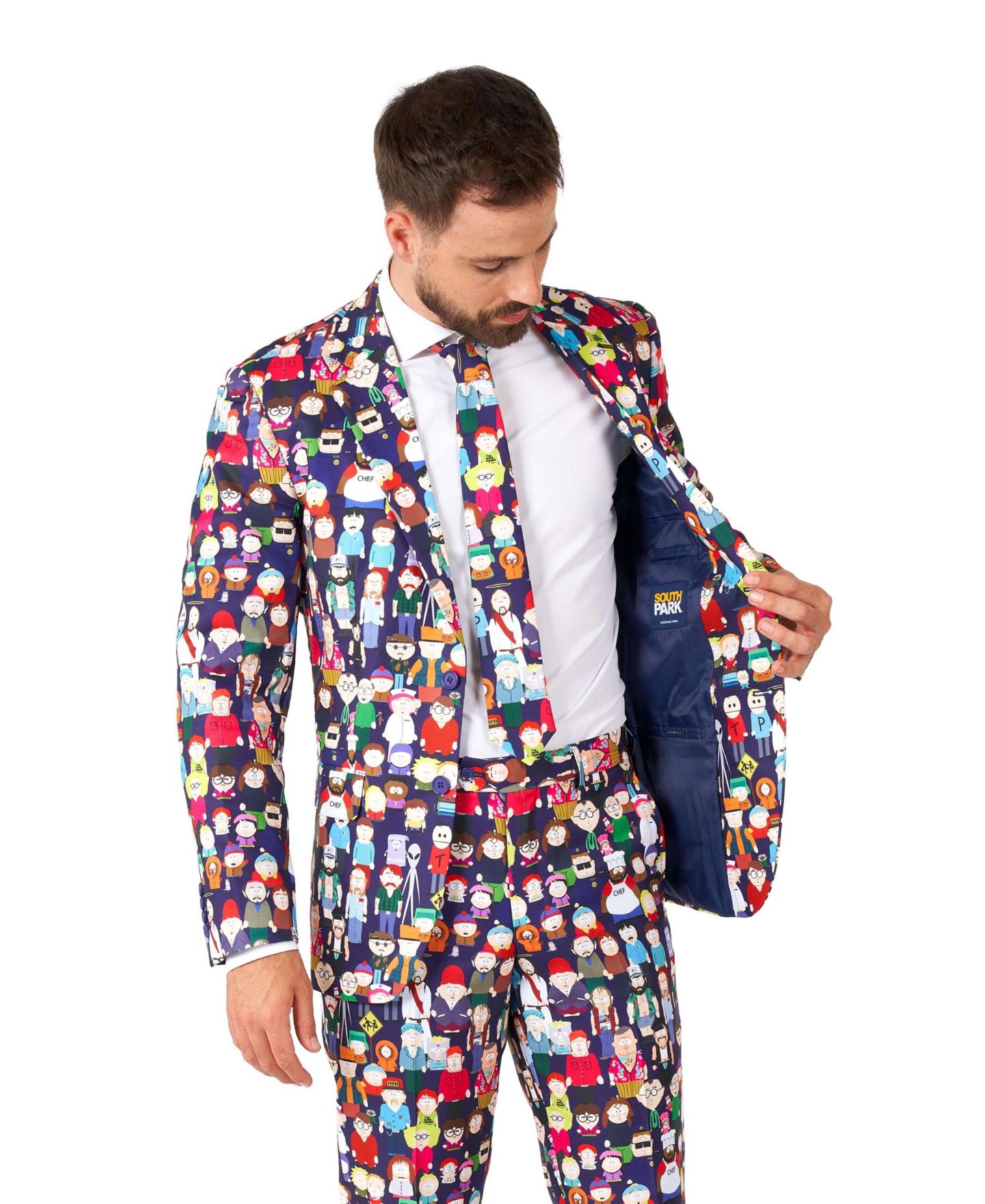 Мужской карнавальный костюм OppoSuits South Park для вечеринок и Хэллоуина, разноцветный — фото 5