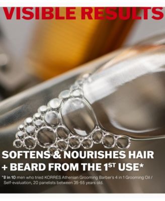 Athenian Grooming Barber's 4-In-1 Grooming Oil, 3.38 oz.