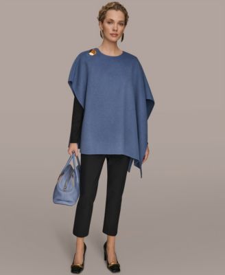 Women's Wool Blend Pull-On Cape Jacket