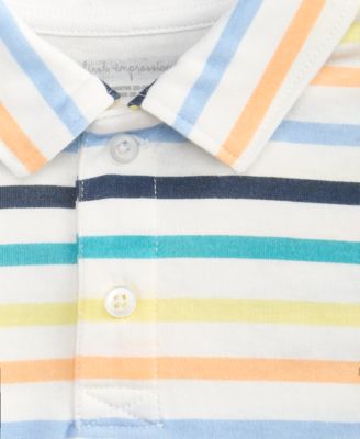 Boys Toddler 2T-4T Long-Sleeve Striped Polo Shirt, Macy's Exclusive