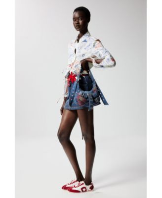 Women's Printed shirt with ties