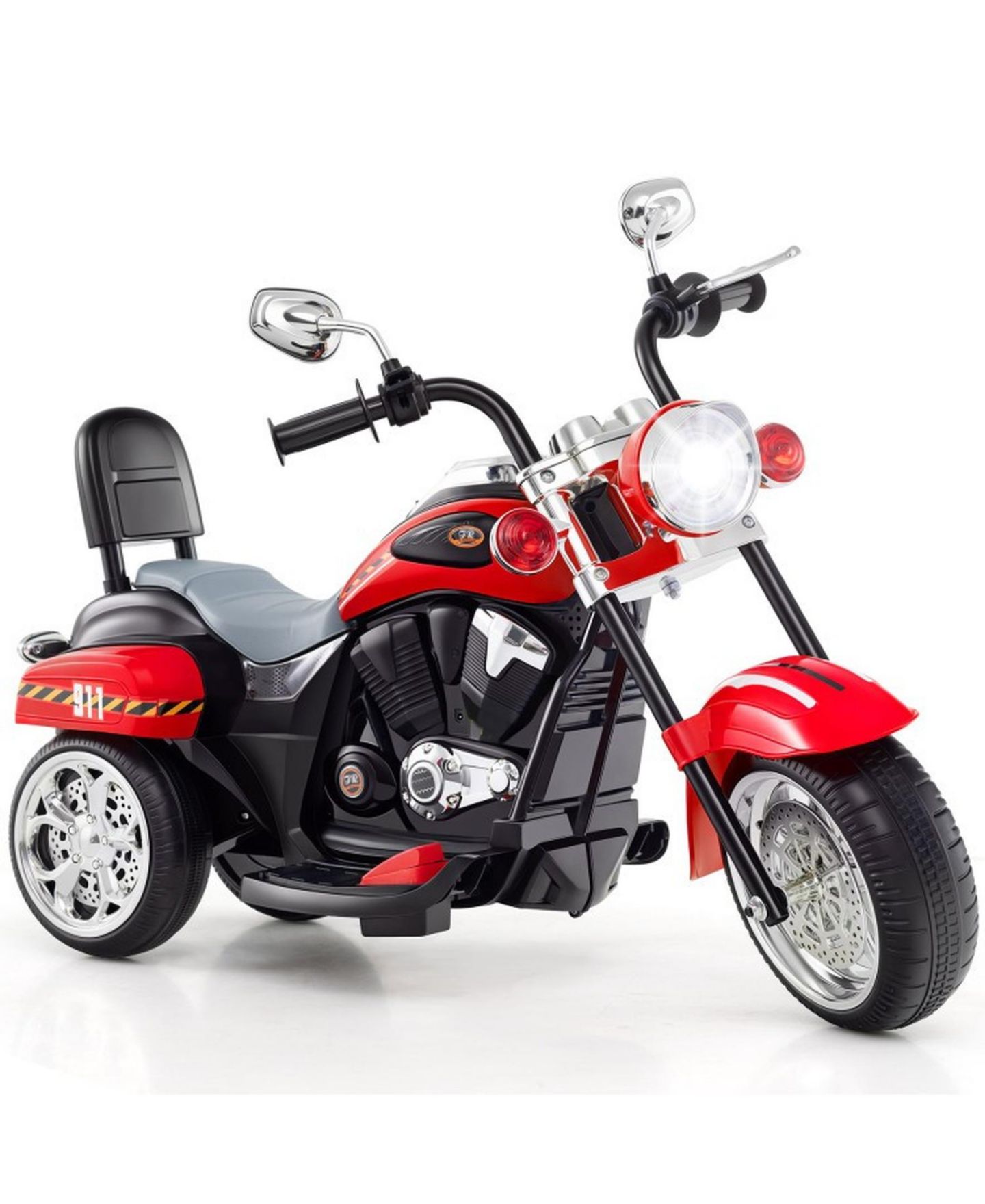 Детская игрушка SUGIFT Rechargeable 6V 3-Wheel Motorbike Ride-On Toy, 36"L x 19"W x 25"H, Ages 3+, цвет: Красный — фото 1