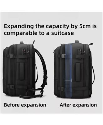 Lightweight Durable Polyester Travel Backpack - Compact Daypack with Adjustable Shoulder Straps,Vacation & Outdoor Trips - Black Backpack