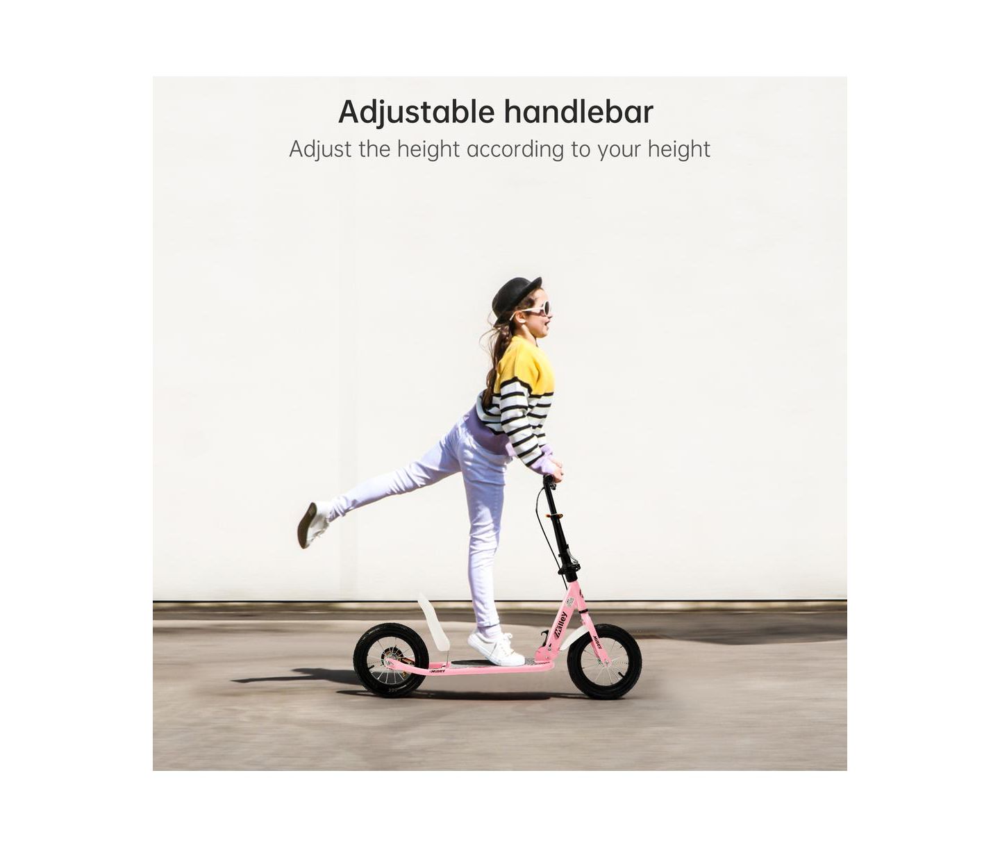 Детская игрушка Artudatech 12-Inch Foldable Scooter with Adjustable Height, 220 lbs Capacity, Ages 7-12, цвет: Зелёный — фото 2