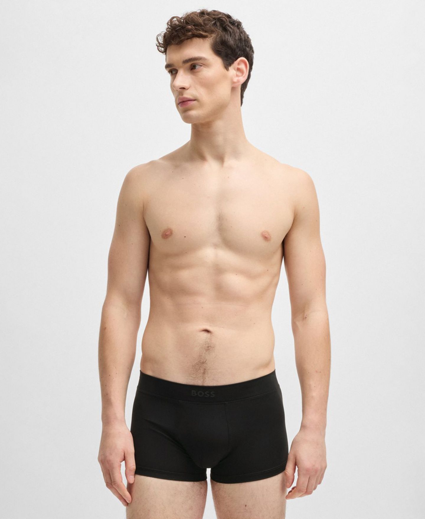 Бельё Single для мужчин, микрофибра — Hugo Boss, цвет: Чёрный — фото 2