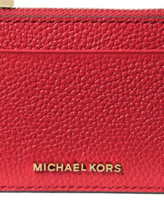 Michael Kors Jet Set Leather Zip Key Card Case