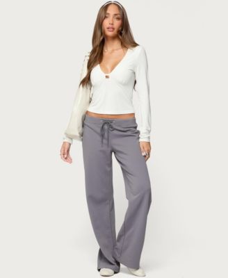 Women's Lovisa V Neck Long Sleeve Top