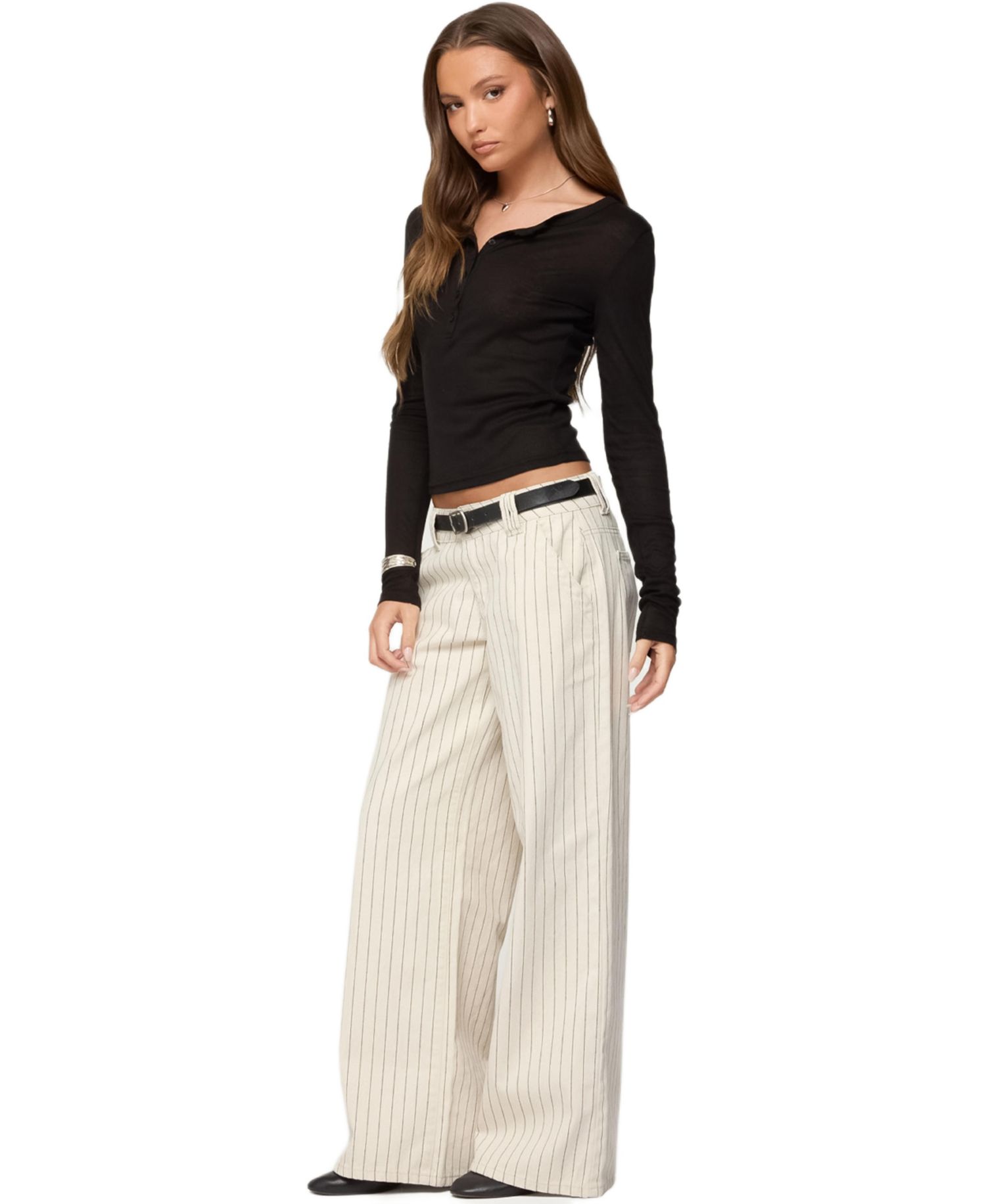 Women's Nettie Ribbed Henley Top