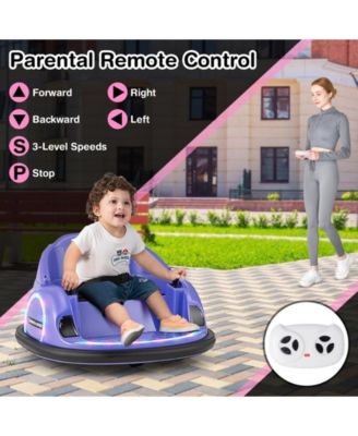 12V 360° Ride on Bumper Car for Toddlers with Remote Control