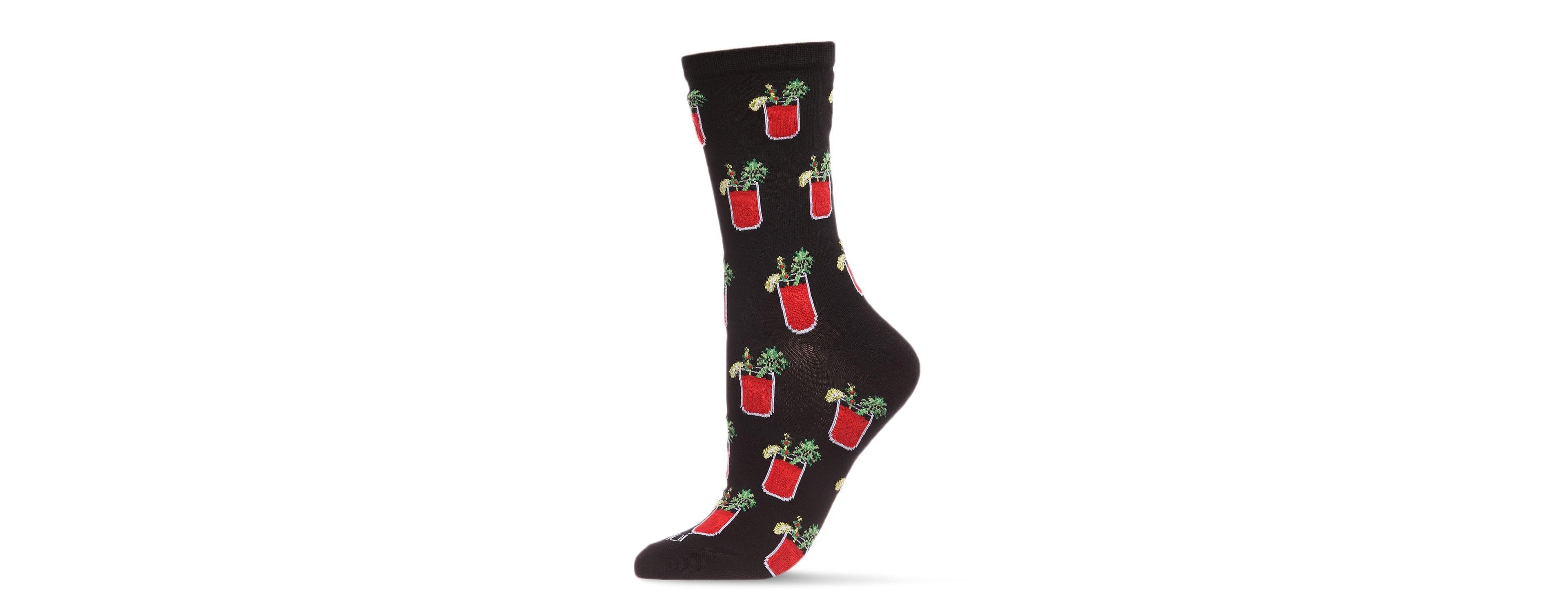 MeMoi Women's Bloody Mary Delight Crew Socks