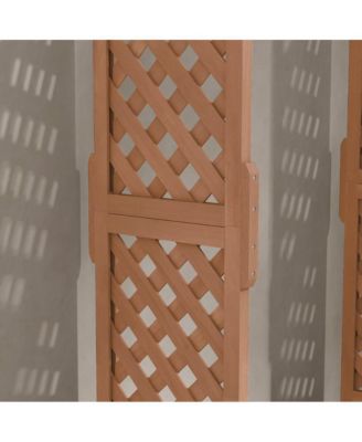 Outsunny Raised Garden Bed with Arch Trellis