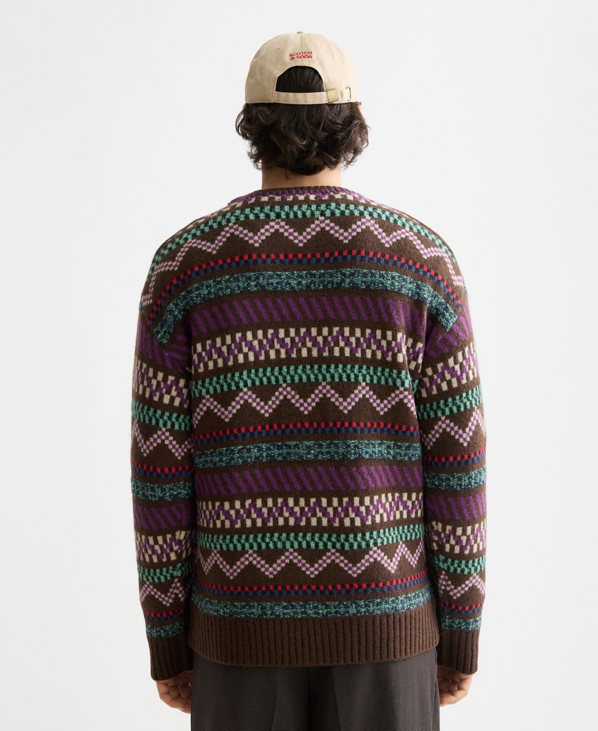 Scotch & Soda Men's Drop Shoulder Long Sleeve Sweater