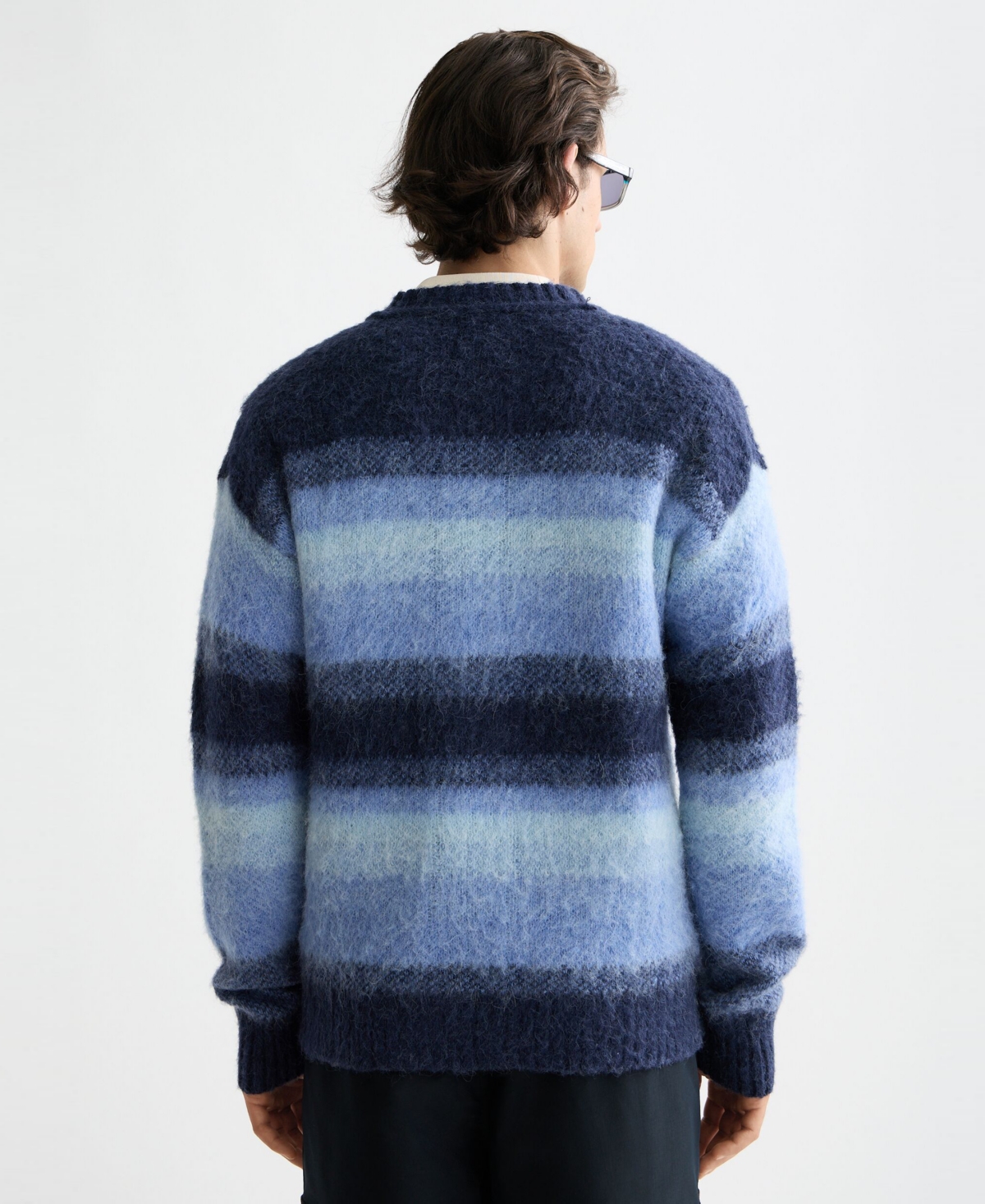 Scotch & Soda Men's Striped V-Neck Cardigan Sweater