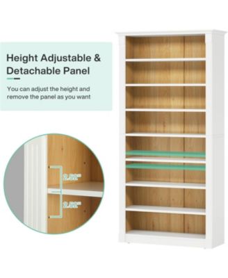 8-Tier Shoe Rack, Wooden Freestanding Shoe Storage Cabinet for 32-40 Pairs, 70.9-Inch Tall Shoe Organizer Shelf for Entryway, Closet