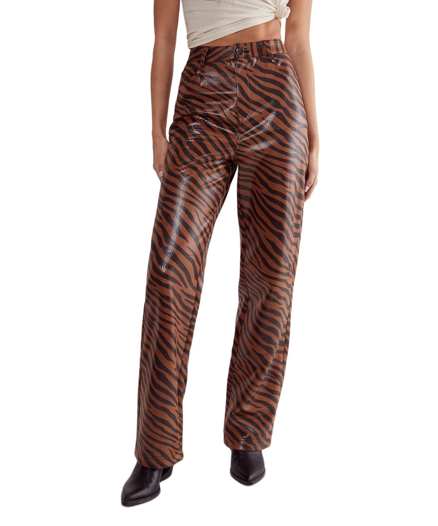 Women's Zebra Straight Leg Pant