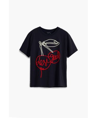 Women's Cherry embossed T-shirt