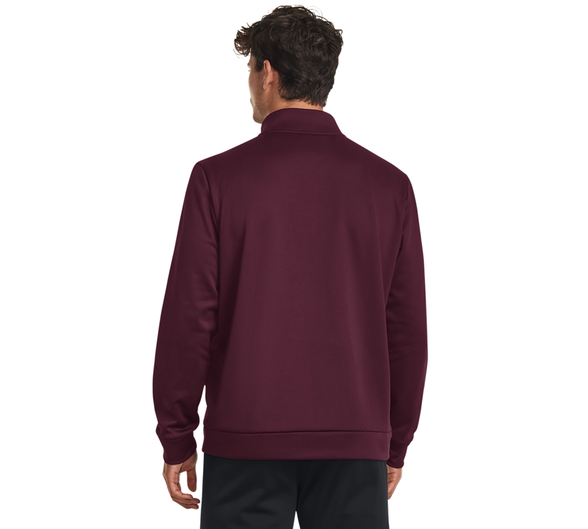 Under Armour Men's Armour Fleece Quarter-zipper Sweatshirt In Burgundy