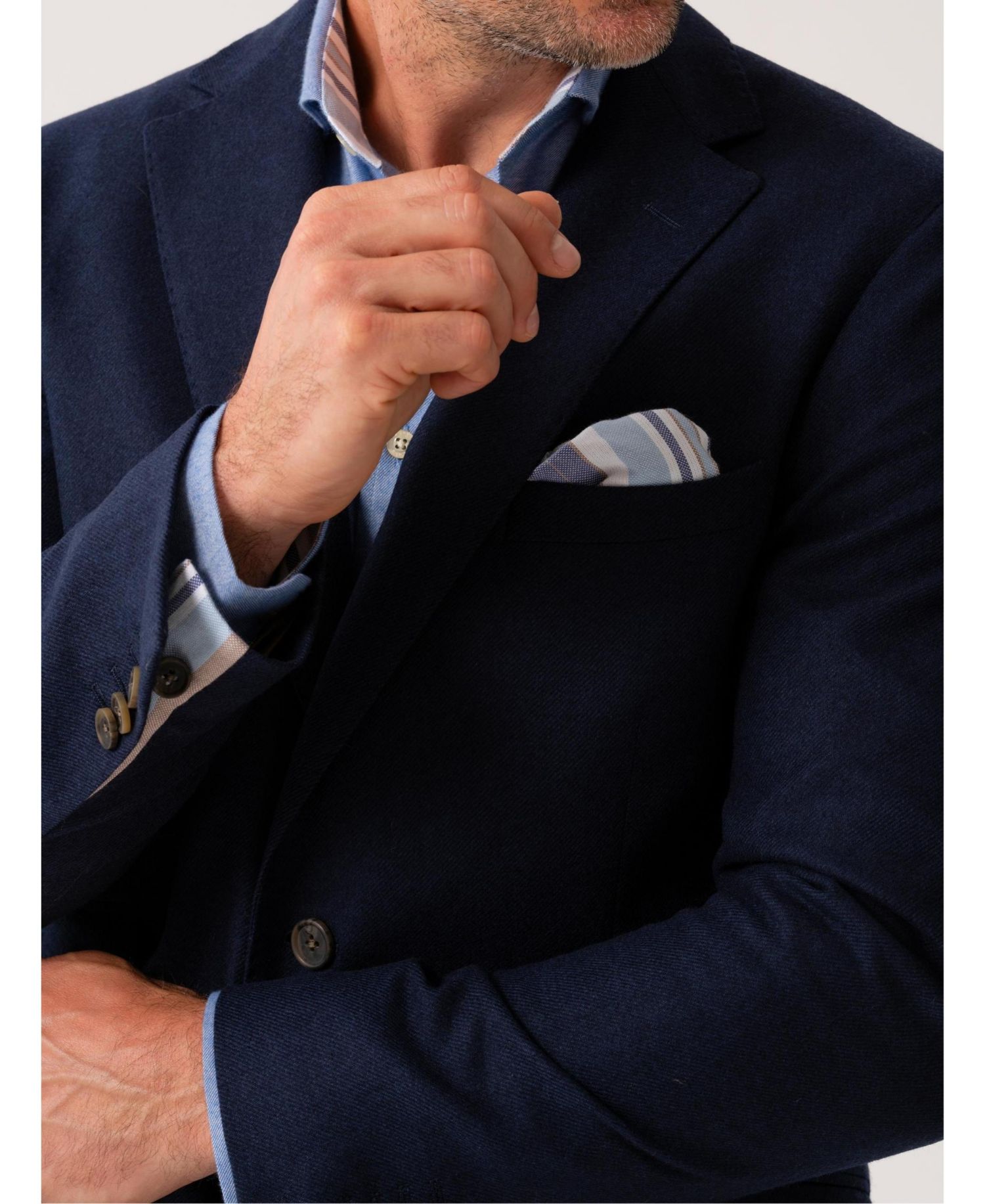Men's Classic Wool and Cashmere Blend Blazer