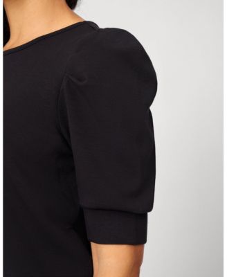 Women's Puff Sleeve Crewneck Top