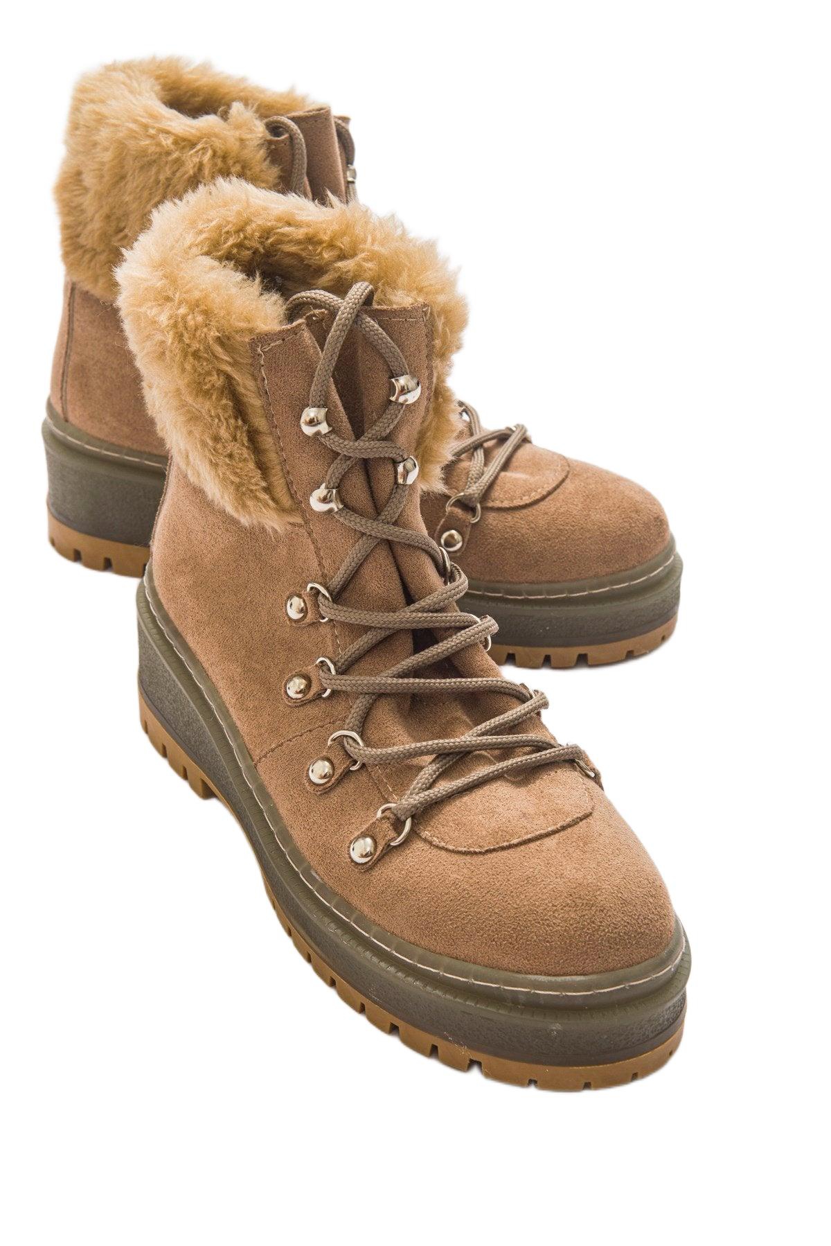 Prologue Shoes Lunira Fur Ankle Boot (Women)