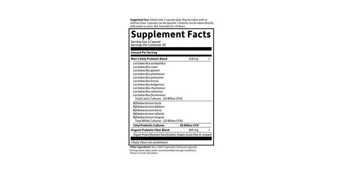 Garden of Life Dr. Formulated Probiotics Once Daily Men's ,30 Caps