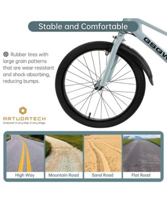 20-Inch Kids Bike with 180° Rotating Handlebars for Fun Rides, Front Basket & Dual Hand Brakes