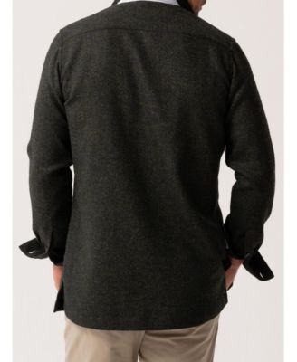 Men's Long Sleeve Wool Shirt-Jacket