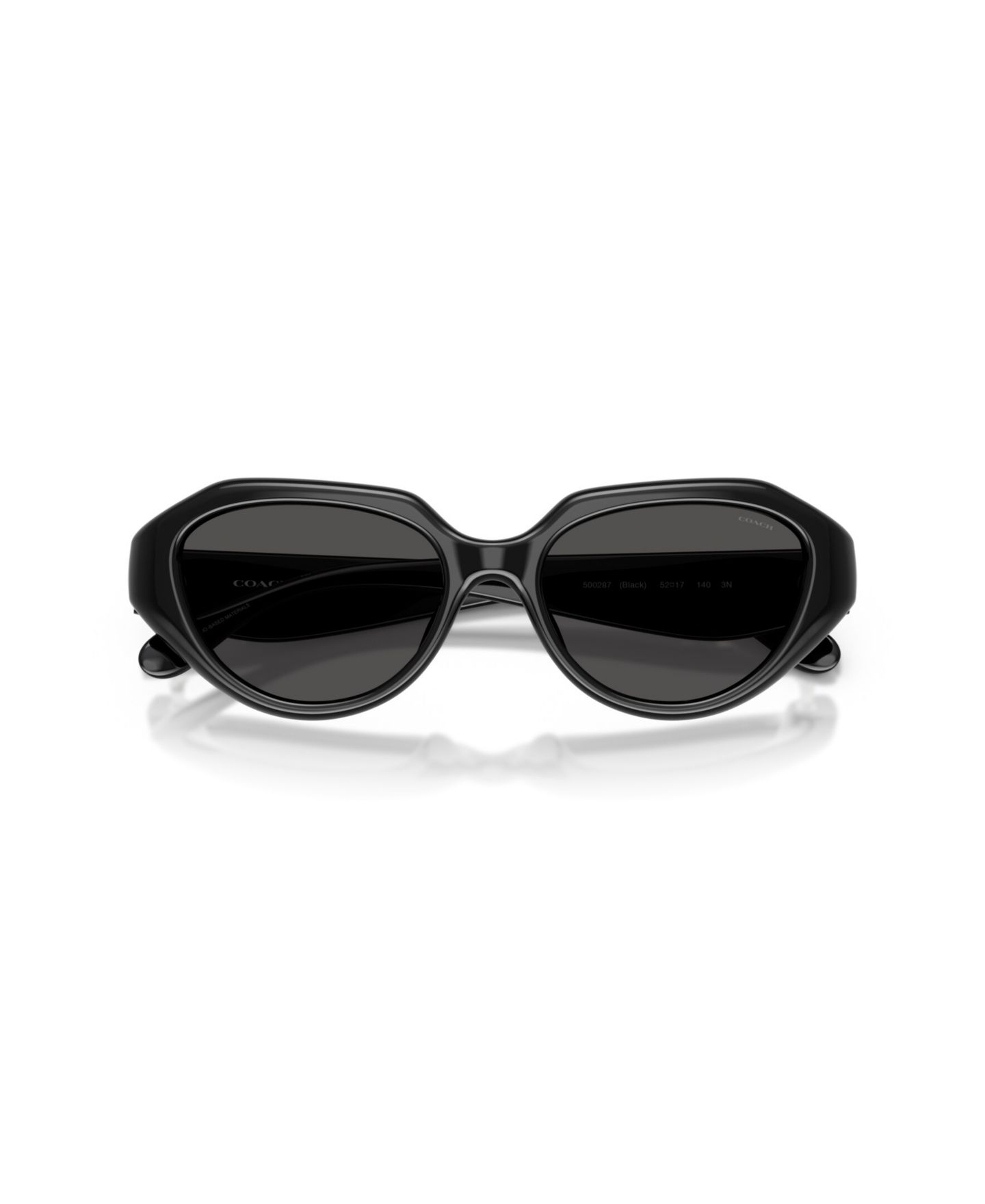 Женские солнцезащитные очки COACH Geometric Sunglasses, CBY77 HC8433U, цвет: Чёрный — фото 10