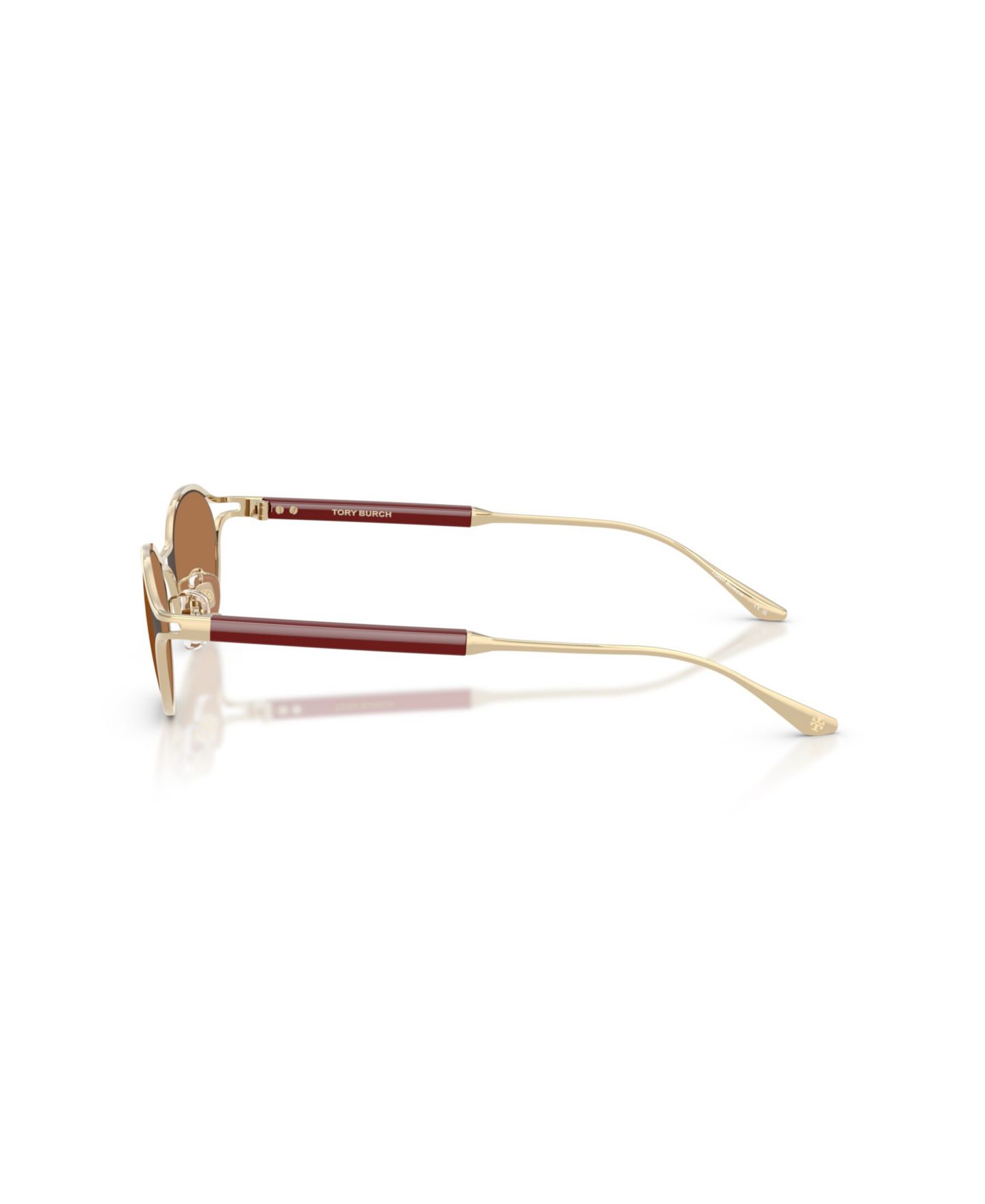 Женские овальные солнцезащитные очки Tory Burch TY5018, цвет: Серебряный — фото 13