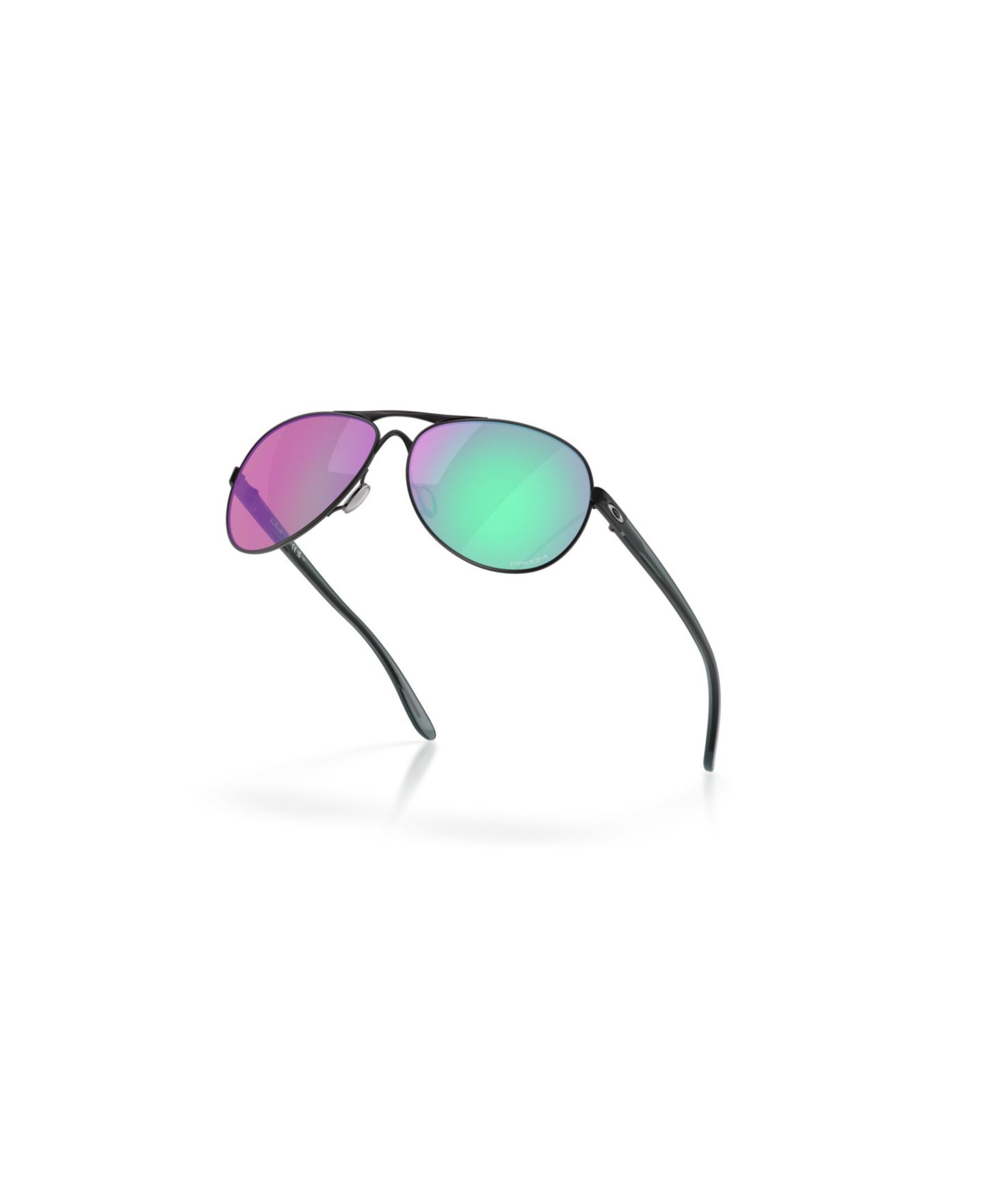 Женские солнцезащитные очки Oakley Round Sunglasses, Feedback OO4079, цвет: Атласный чёрный — фото 5