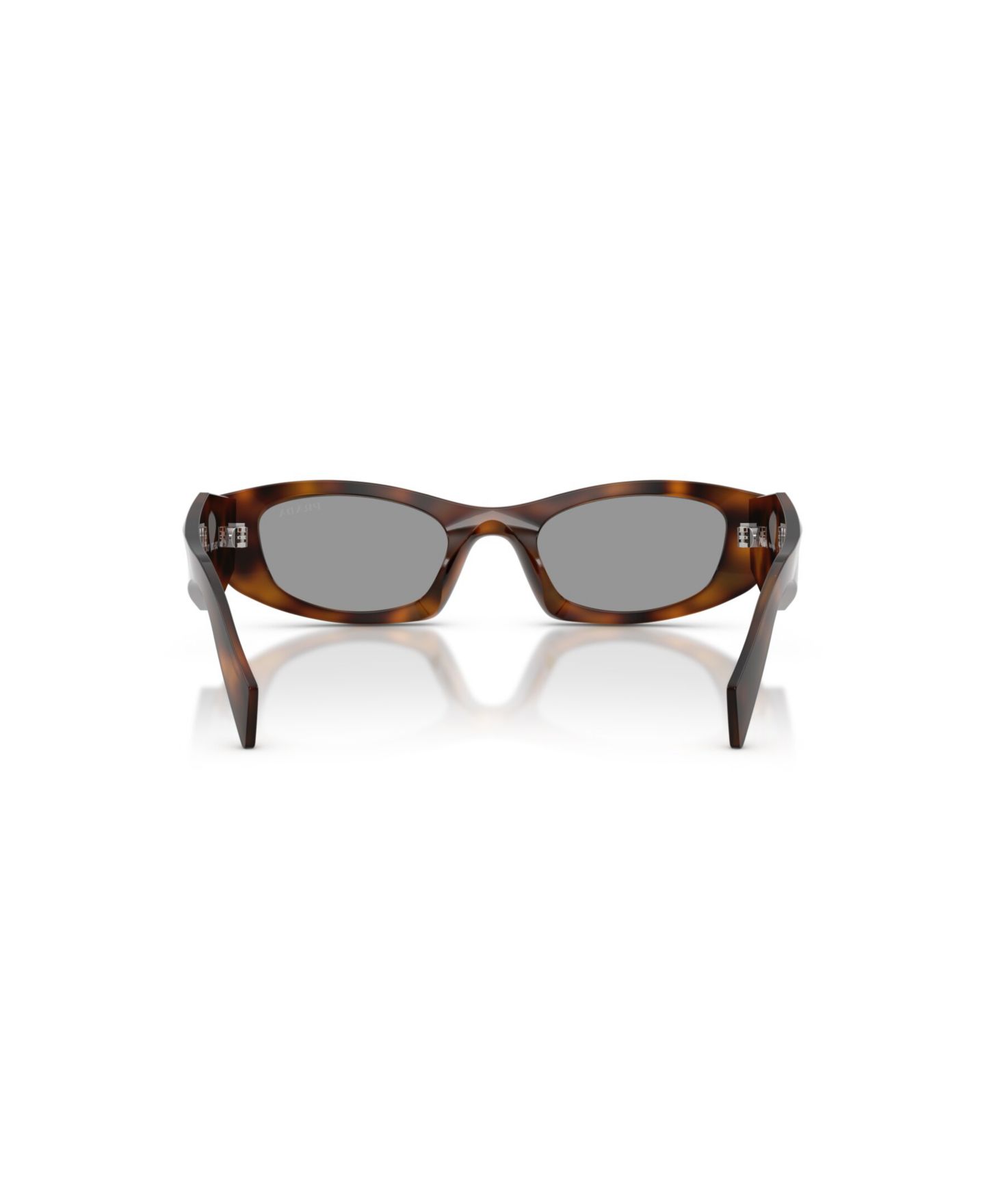 Женские солнцезащитные очки Prada Oval Sunglasses, PR B16S, цвет: Чёрный — фото 14