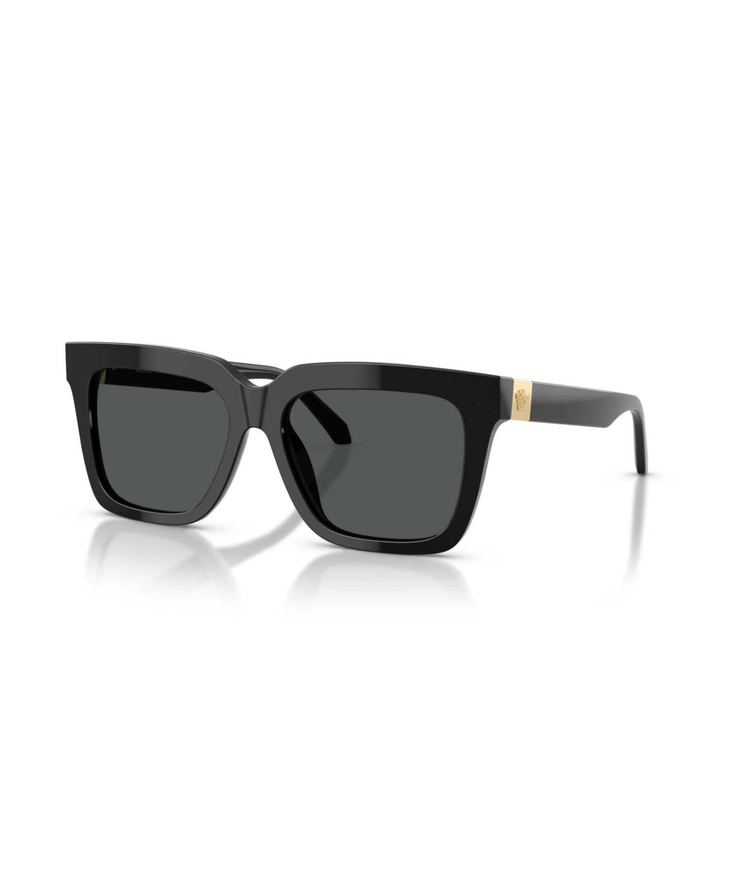 Женские солнцезащитные очки Versace Square Sunglasses, VE4498, цвет: Чёрный — фото 1