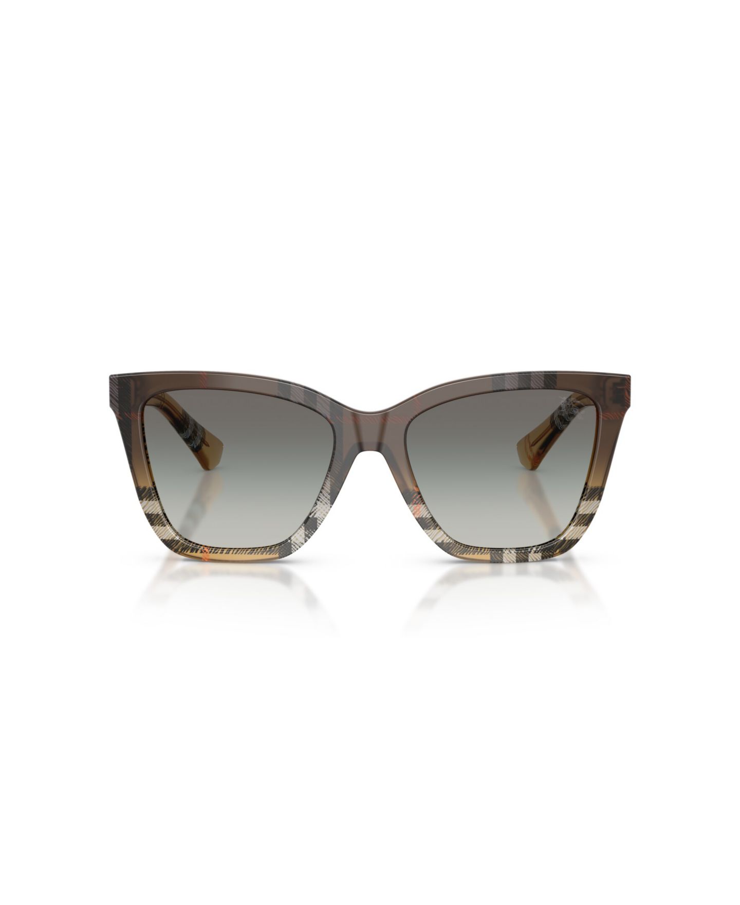 Женские солнцезащитные очки Burberry Square Sunglasses, BE4470, цвет: Клетчатый песочный — фото 2