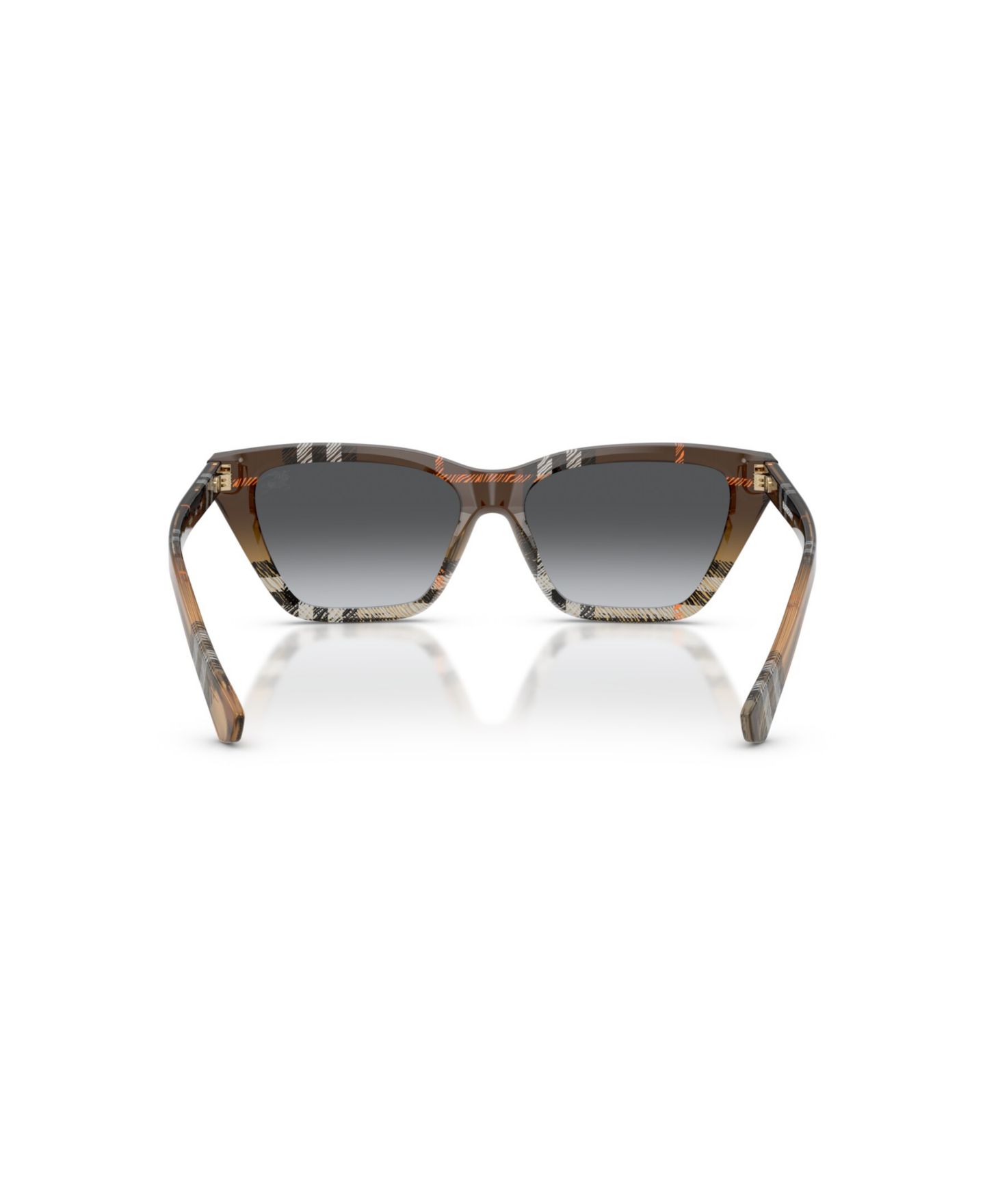 Женские солнцезащитные очки Burberry Polarized Sunglasses, BE4468, цвет: Клетчатый песочный — фото 3