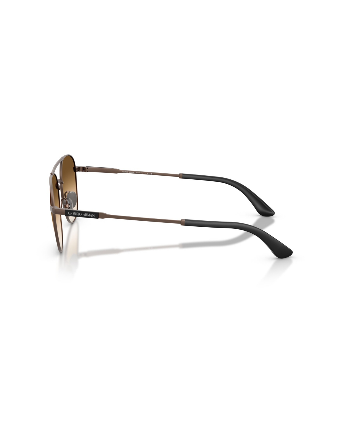 Giorgio Armani Double-bridge Sunglasses In Brown