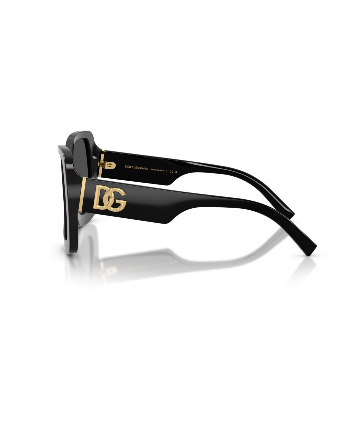 Женские солнцезащитные очки Dolce&Gabbana Square Sunglasses, DG4513, цвет: Чёрный — фото 3
