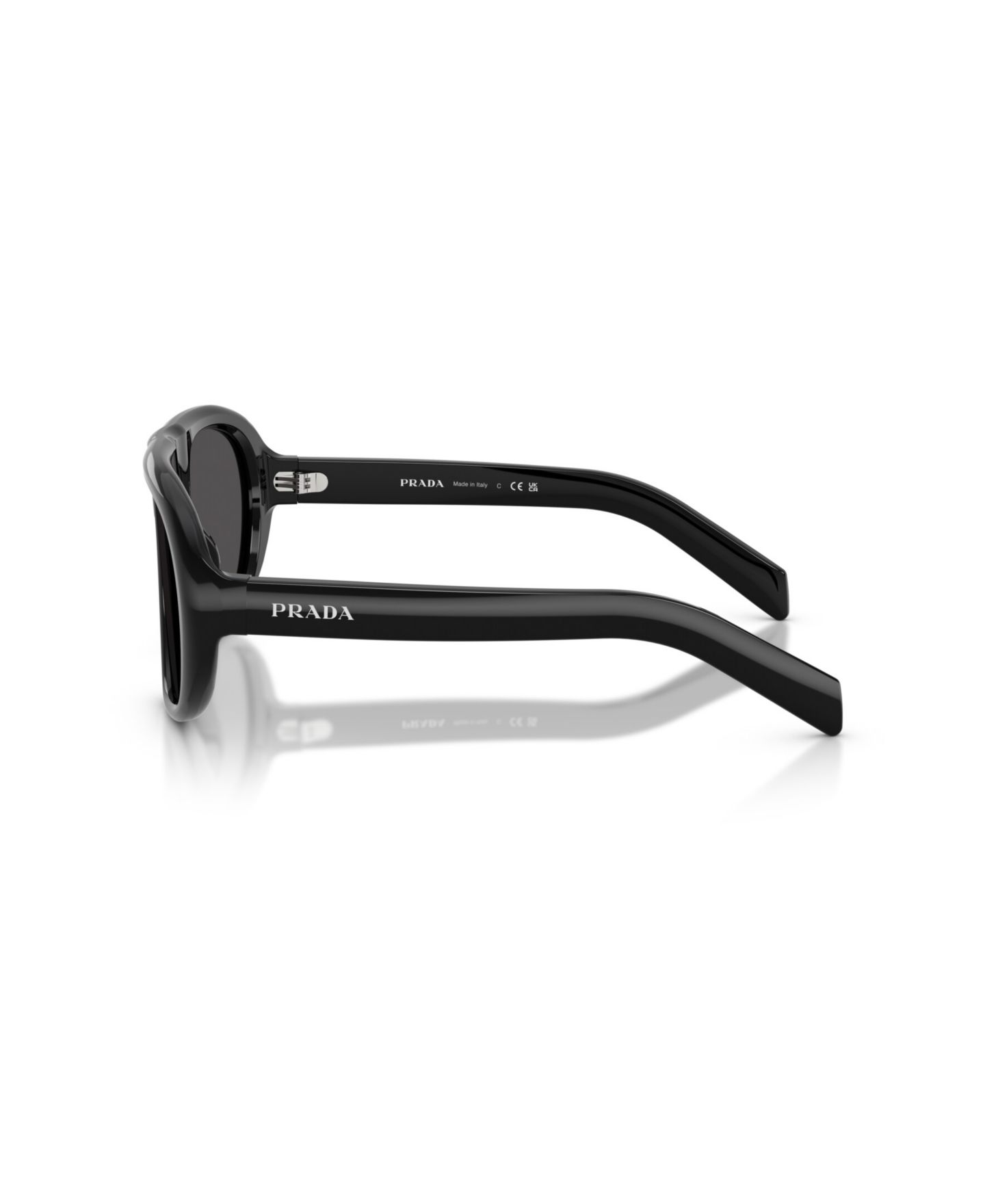 Женские солнцезащитные очки PRADA Sunglasses, PR C05S, цвет: Чёрный — фото 3