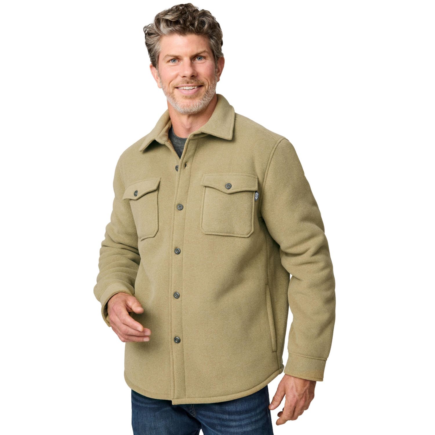 Men's Sueded Tundra Fleece Shirt Jacket