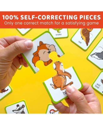 16 Pairs of Wood Animals - Memory Matching Games for 2-4 Ages