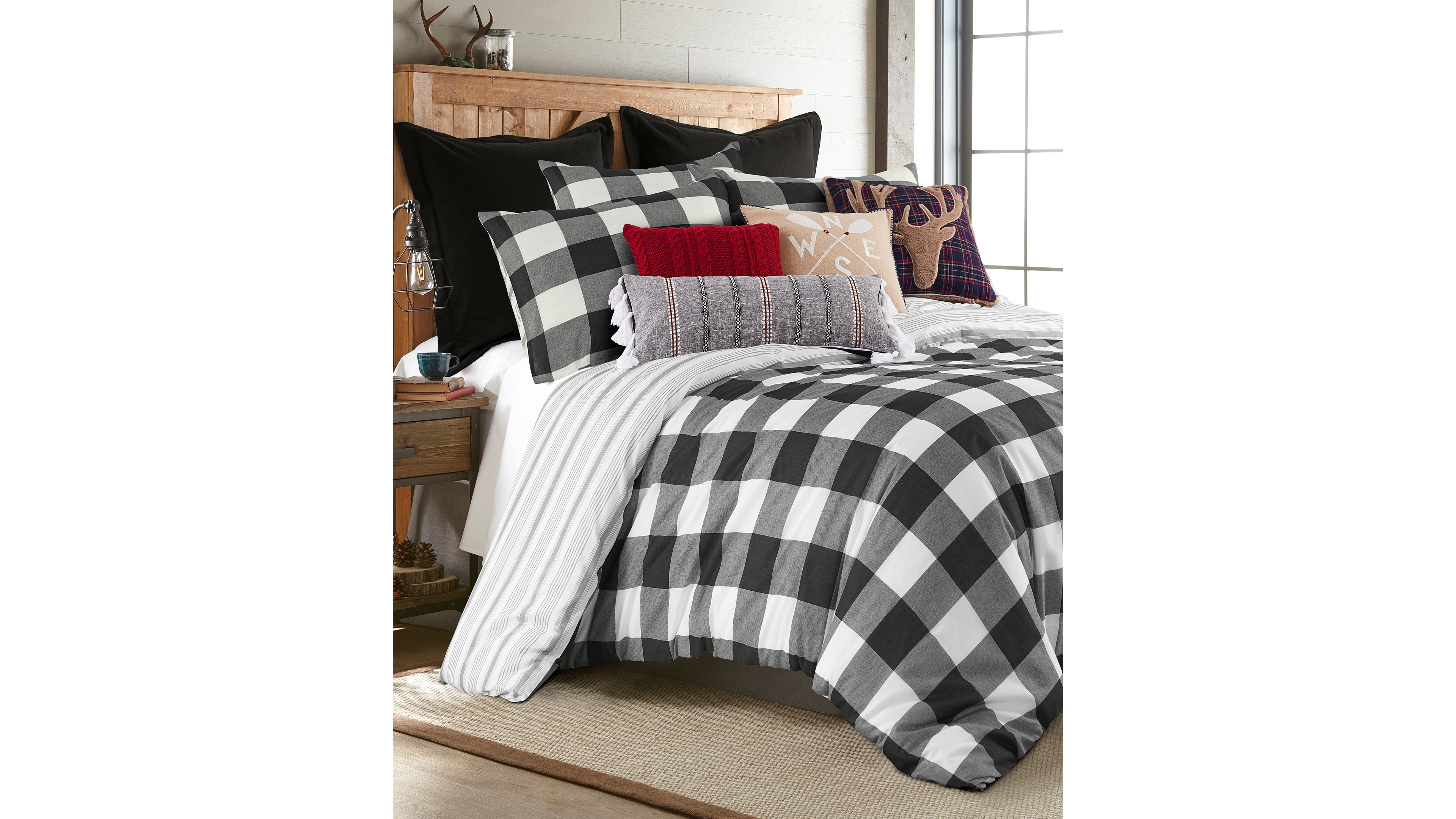 Levtex Home Camden Buffalo Check 3-Pc. Comforter Set, King/California King