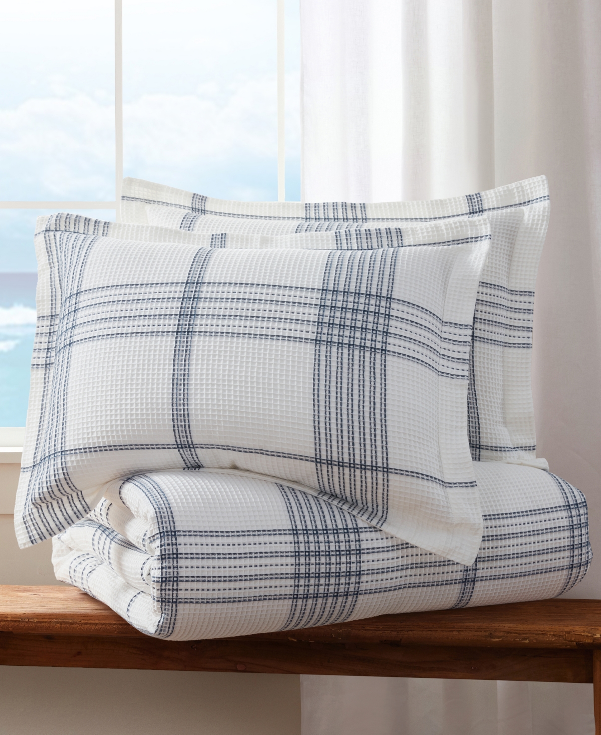 Levtex Home Waffle Plaid 2-Pc. Duvet Cover Set, Twin