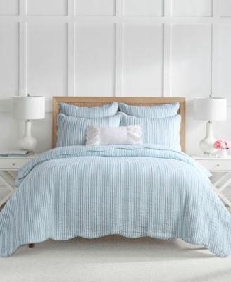 Martha Stripe Reversible 3-Pc. Quilt Set, Full/Queen