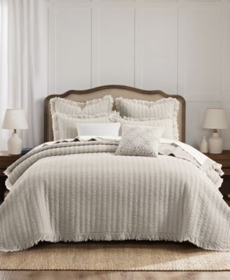 Wilhemina Stone Washed 3-Pc. Quilt Set, Full/Queen