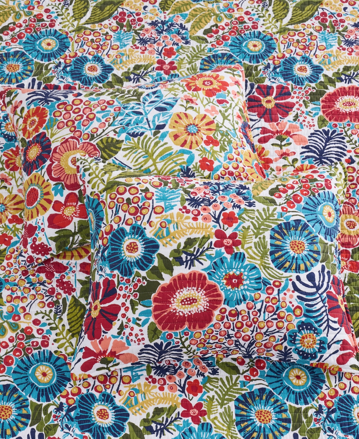 Levtex Garden Reversible 3-Pc. Quilt Set, Full/Queen