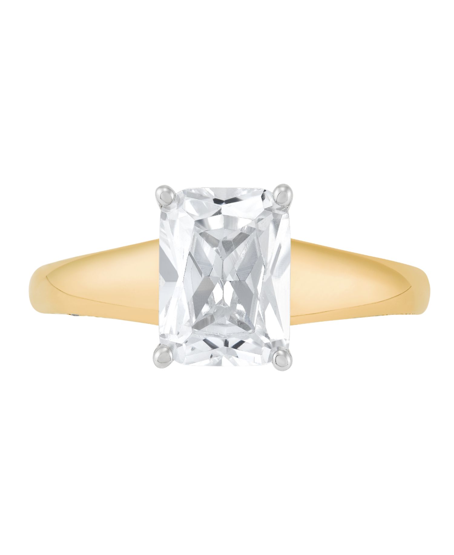 IGI Certified Lab Grown Diamond Engagement Ring (2-3/4 ct. t.w.) in 14k Two Tone or 14k White Gold