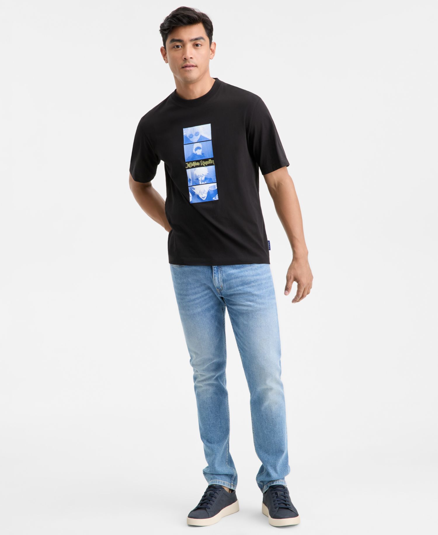 Men's Nuley Short-Sleeve JuJuTsu Kaisen Graphic Crewneck T-Shirt