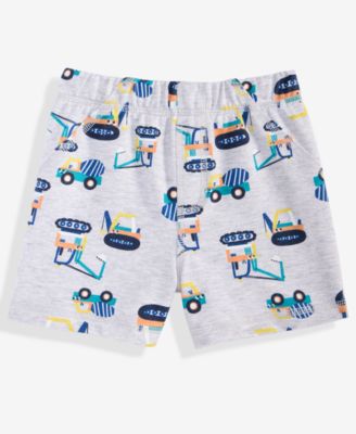 Boys Toddler 2T-4T Construction Trucks Shorts, Macy's Exclusive