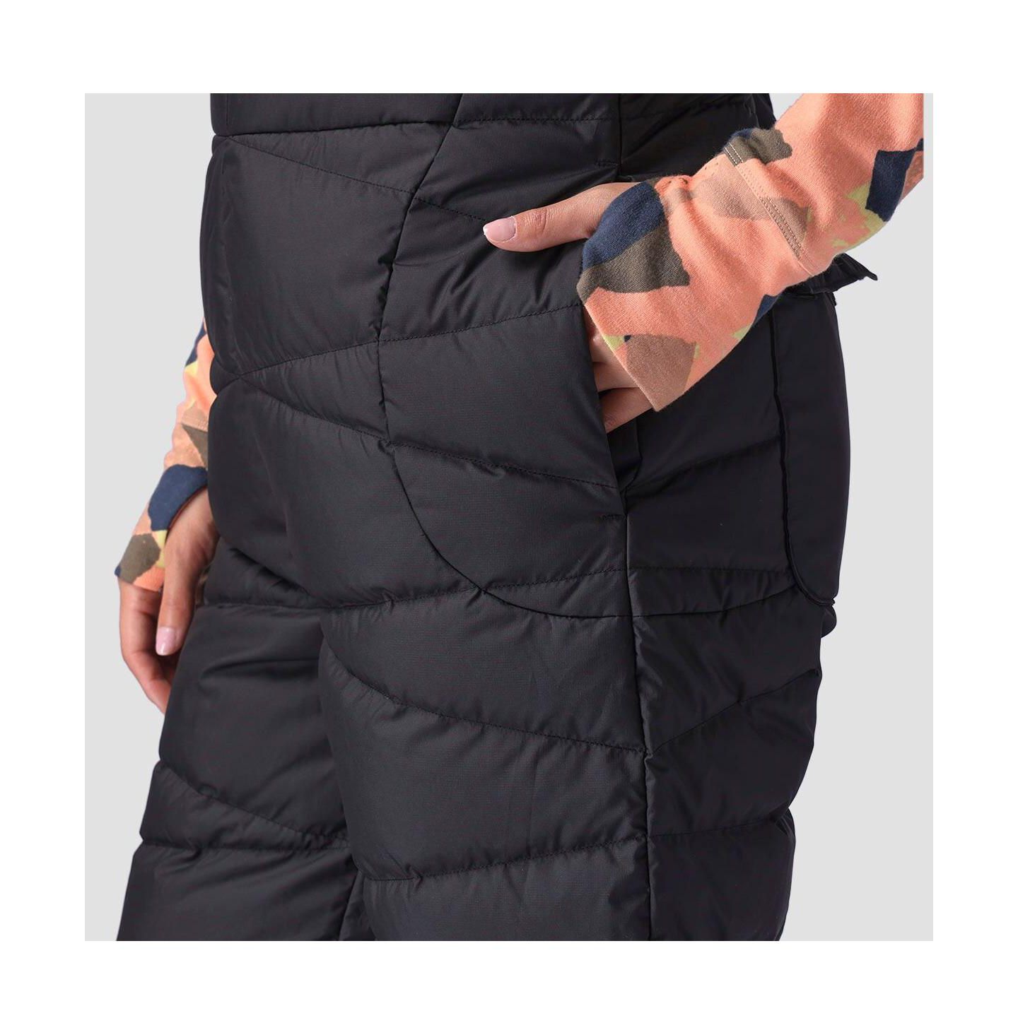 Женский комбинезон Backcountry Stansbury Allied Down Overall Jumpsuits, цвет: Чёрный — фото 2
