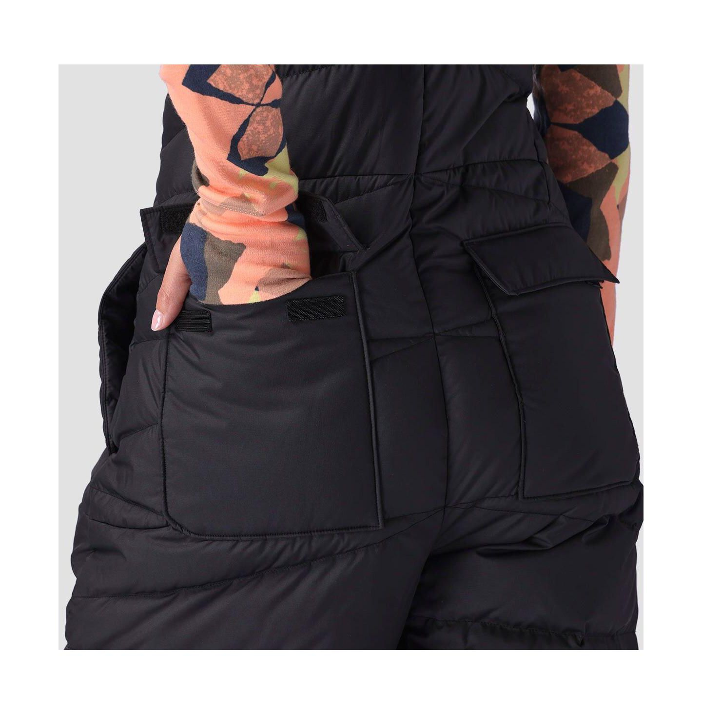 Женский комбинезон Backcountry Stansbury Allied Down Overall Jumpsuits, цвет: Чёрный — фото 6